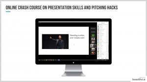 Read more about the article Online crash course on presentation skills and Pitching Hacks